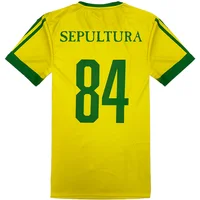 Maillot de football Sepultura à manches courtes 84, T-shirts Metal Band, hauts pour hommes et femmes, streetwear décontracté, vêtements de mode 2
