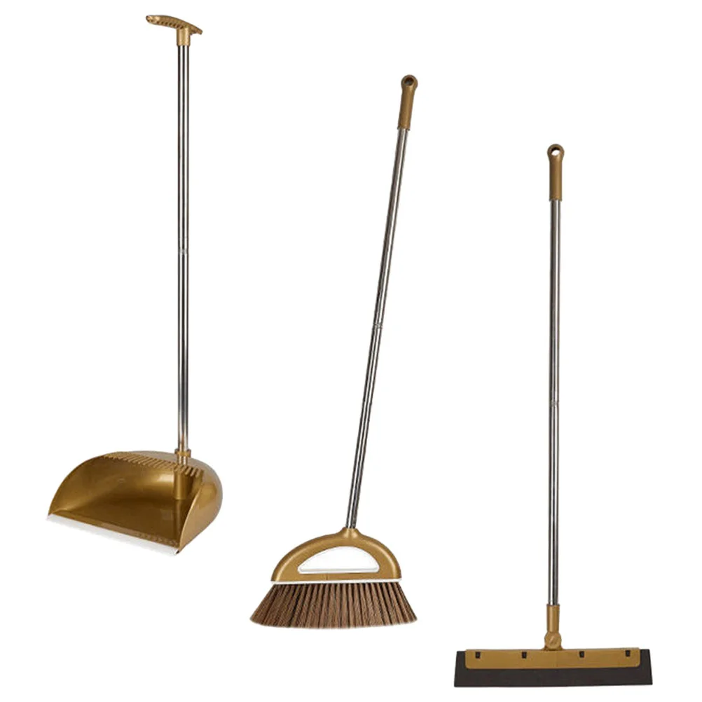 

Broom Household Dustpan Home Accessories Metal Cleaning Scraper Long Handle Garbage Office