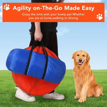 87 Pcs Dog Agile Training Equipment Set Obstacle Course Kit with 70 2