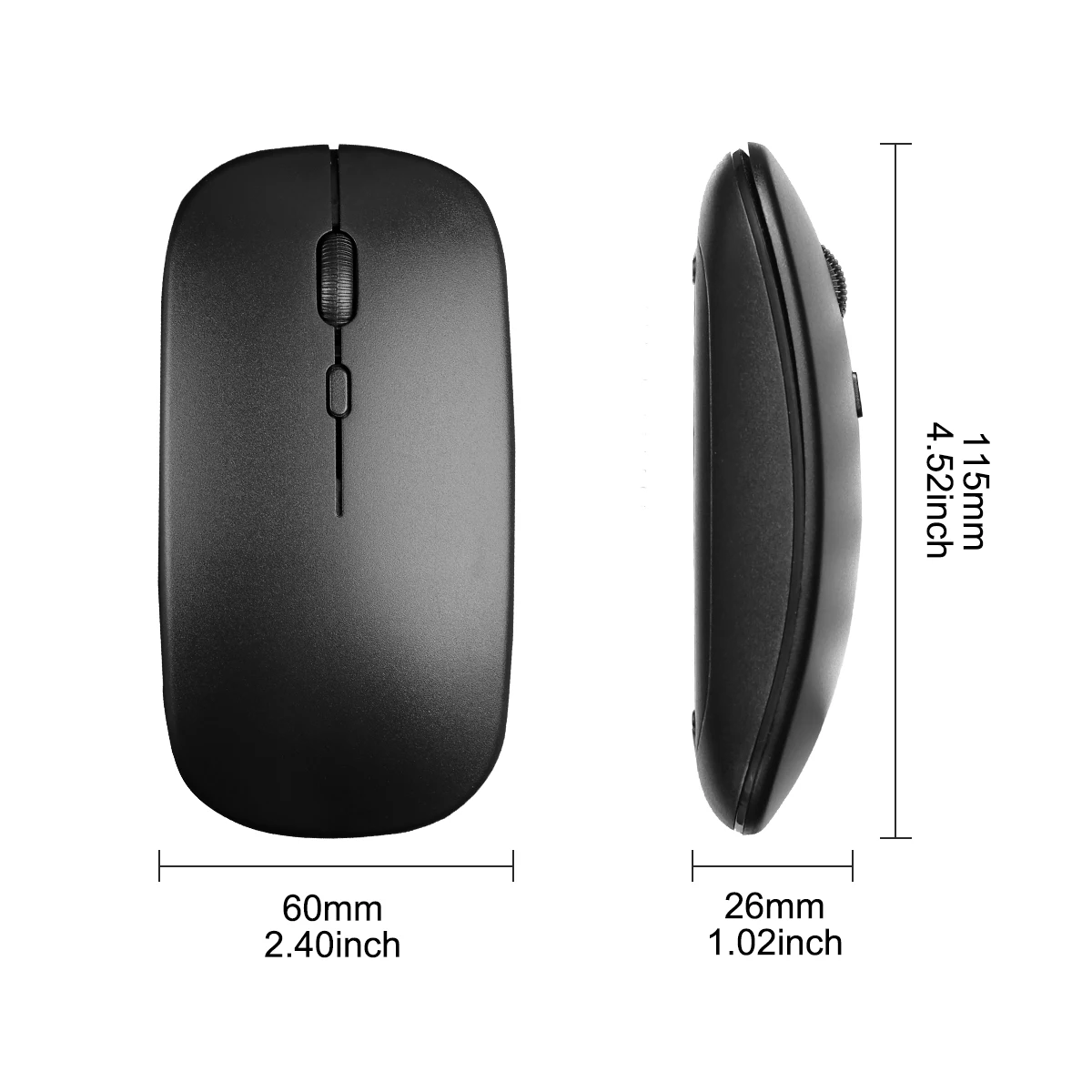 Bluetooth Mouse Laptop BT 5.0 Computer Portable PC Compatible Mac MacBook Pro Air