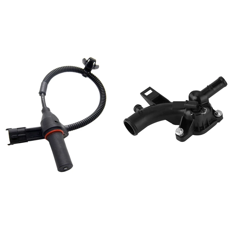 

1 шт., Датчик положения коленчатого вала для Hyundai и 1 шт. автомобильный термостат, корпус водяного насоса