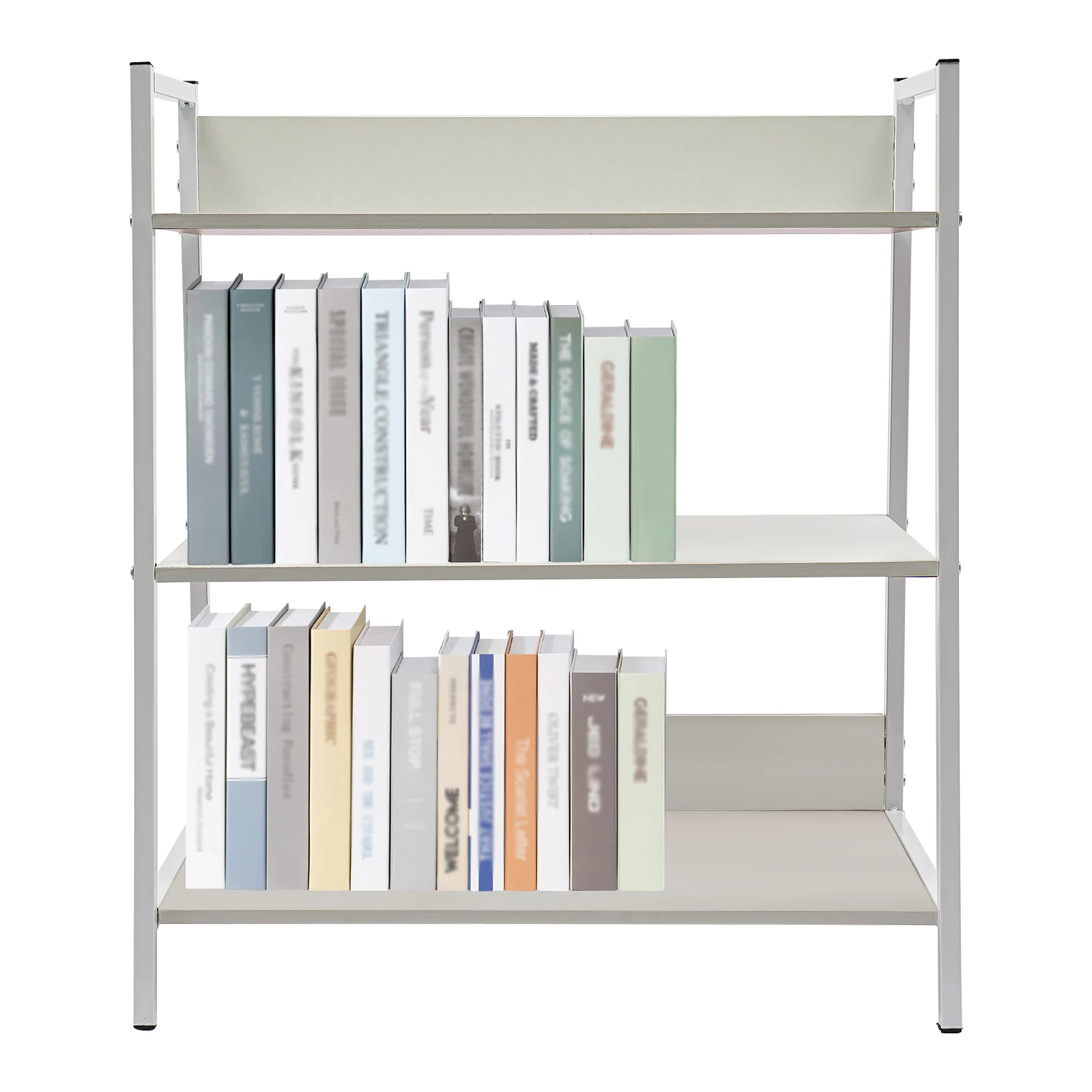 3-Tier Bookshelf holder Book Organizer Rack Freestanding Open Shelf Bookcase White/Black