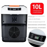 Réfrigérateur de voiture durable 12/24V 10L, réfrigérateur de camping, glacière de voyage pour voiture, refroidisseur/chauffe-plat pour la conduite 3