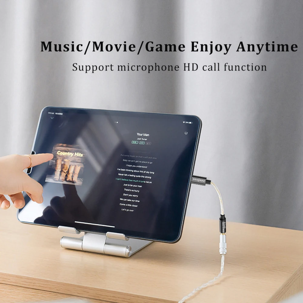 USB-C to 3.5mm Headphone Amplifier CX31993 Audio Interface Cable 32b/384kHz DAC HiFi Audio Decoding Adapter Type C Converter 3.5mm aux adapter,headphone amplifier,audio interface,audio decoder,portable dac amplifier,audio amp adapter