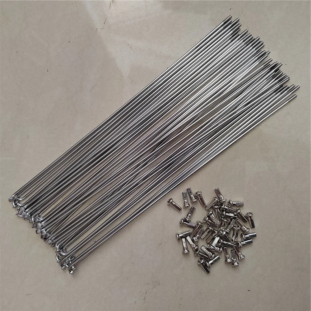 40PCS Electric Bicycle Spoke 13G 2.2mm 151-250mm Folding Bike Mountain Stainless Steel With Nipples