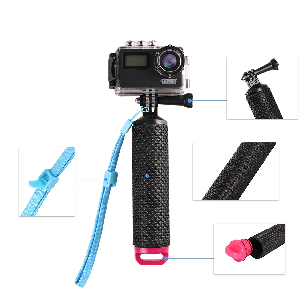 Water Floating Hand Grip Handle Mount Float accessories for Go Pro Gopro Hero 7 6 5 4 3 Xiaomi Yi 4K SJ4000 SJ5000 Action Camera action camera accessory action camera holder action camera mount