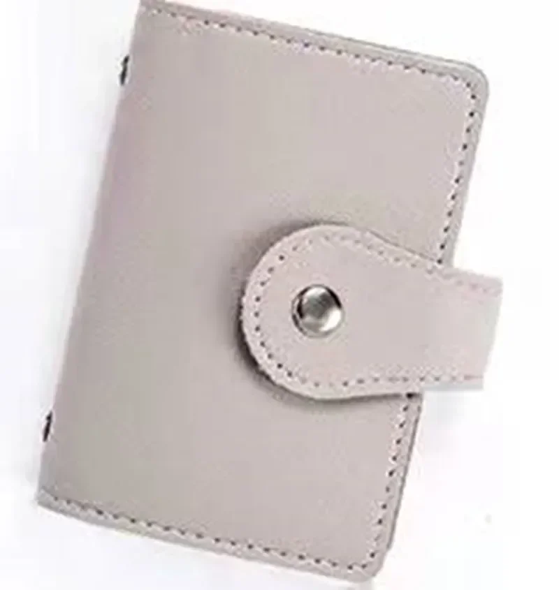 thumbnail image 1 of Bolso para tarjetas de cuero sintético de PU con hebilla de color sólido y posición de tarjeta de ocio para hombres y mujeres de Four Seasons, 1 of 4