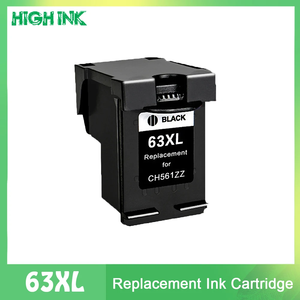 XJI Remanufactured Ink Cartridges Replacement For HP Ink 63
