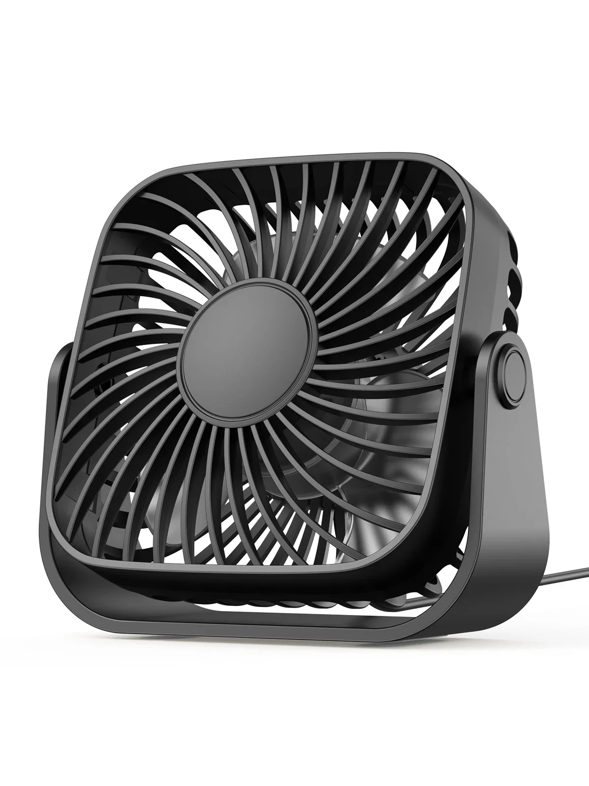 TOPK 4Inch USB Mini Portable Fan 3 Speeds Quiet 360°Adjustment