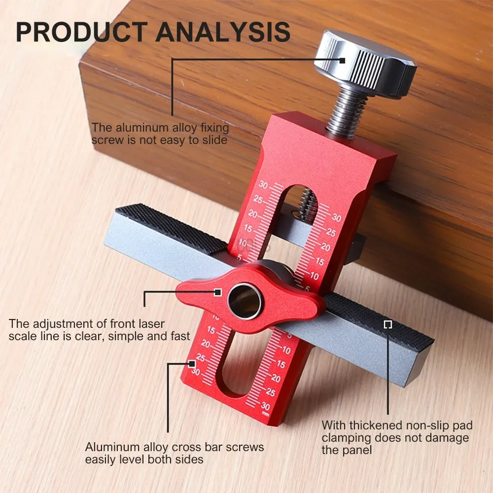 Power Tool Accessory Jigs Cabinet Door Installation Jig, 2-in-1 Mounting  Tool With Adjustable Positioner, Aluminium Alloy Versatile Cabinet Door  Positioning Tool For Most Cabinet Installation Tools, image size:1000x1000