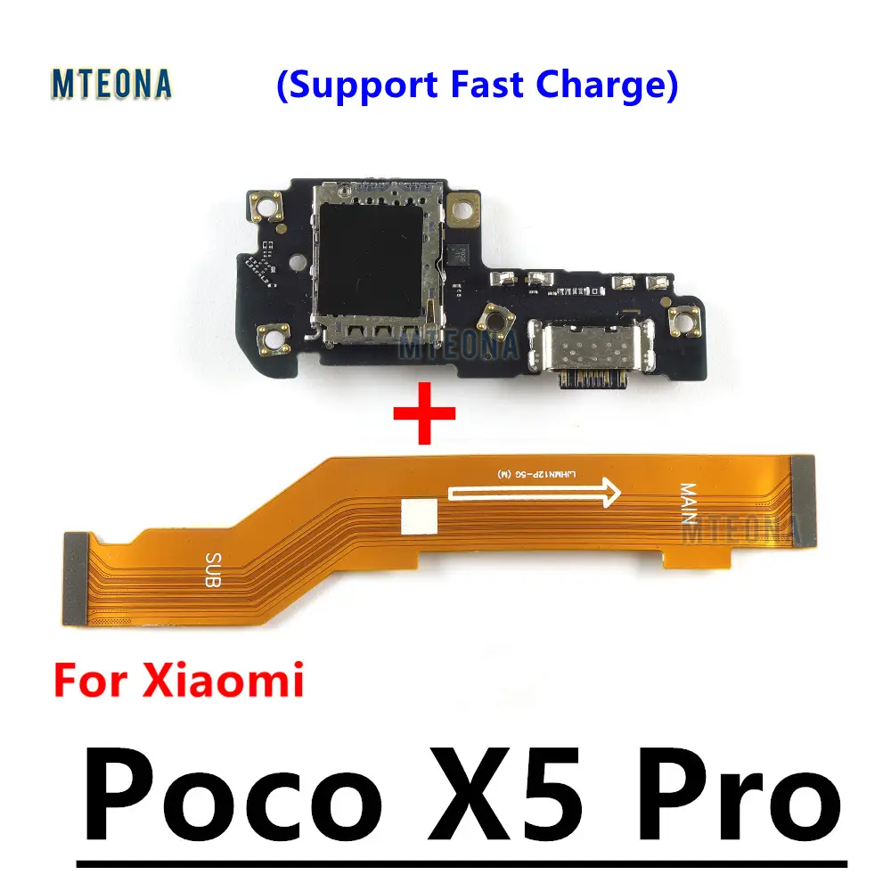 For Xiaomi Poco X5 Pro USB Charging Dock Micphone Output