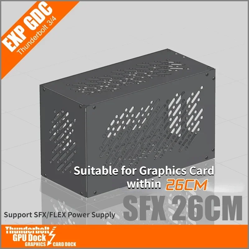 Gpu Dock Case Full Metal Frame Metal Habitação Box Placa Gráfica Externa para Atx Sfx Flex 1u Fonte de Alimentação Th3p4g3 Thunderbolt3 - Imagem 2