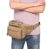 Tactical Fanny Pack Waist Bag Hip Belt Bumbag Utility Bags for Outdoor Hiking Climbing Fishing with U.S Patch 5