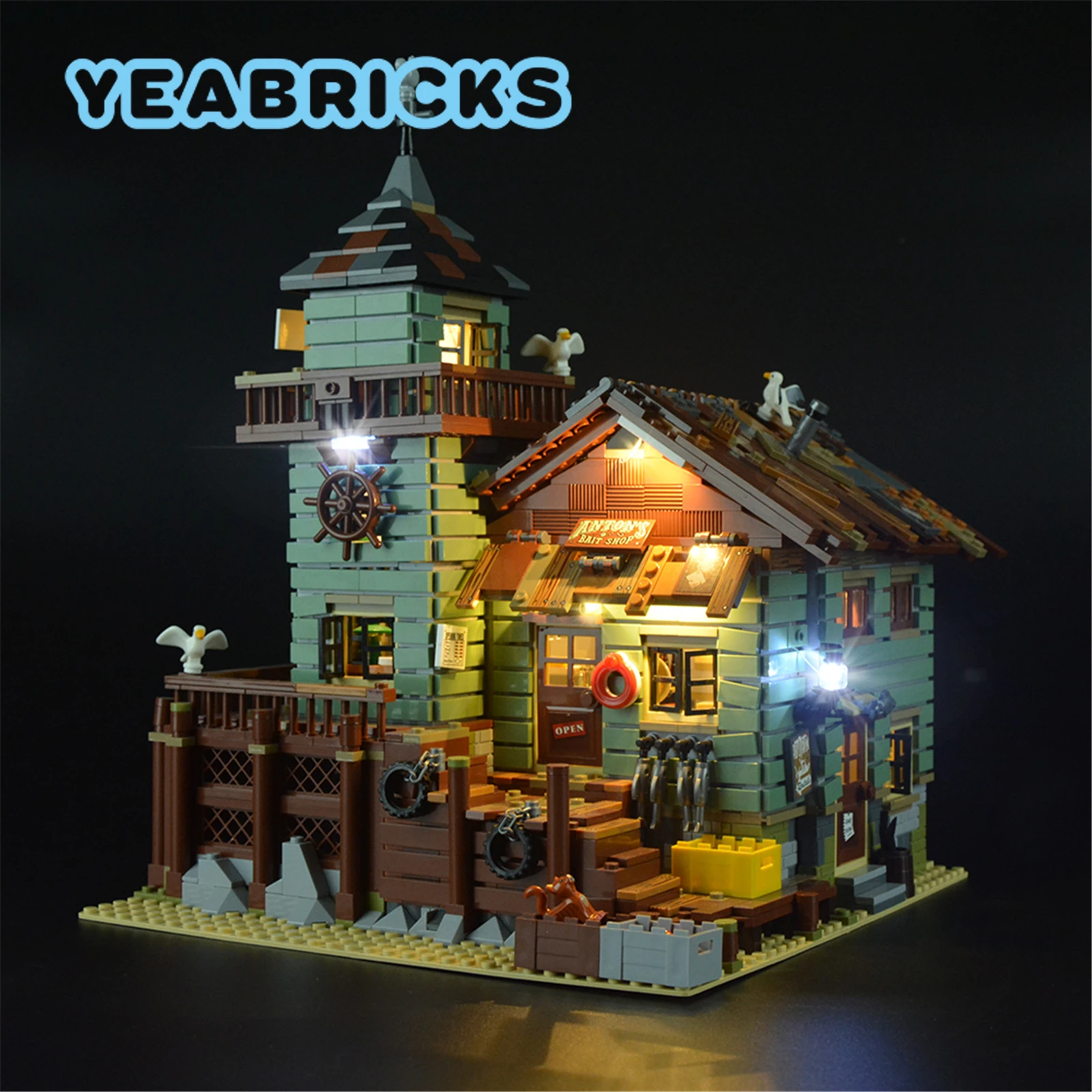 Building Block Old Fishing Store Light