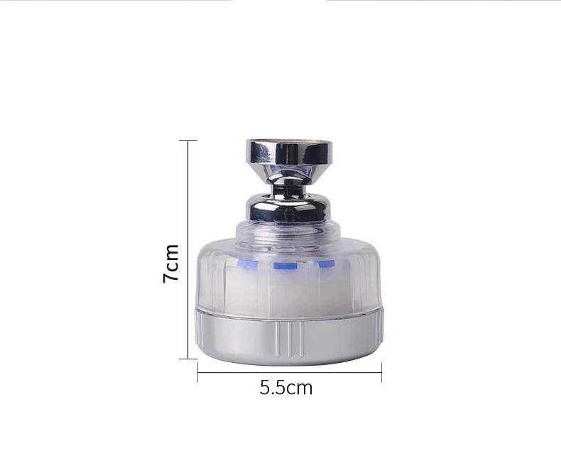 Description Picture 6 of itemWater Saving Kitchen Faucet Aerator Nozzle Tap Adapter Device Splashproof Water Filter Bubbler Swivel Head Bathroom Accessories