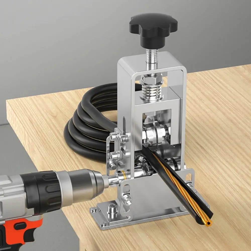 휴대용 수동 와이어 스트리퍼, 케이블 전기 필링 기계, 핸드 크랭크 핸드 전기 드릴, 1-25mm 