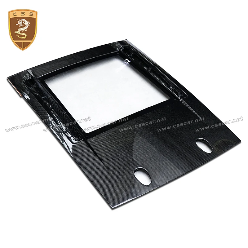 람보르기니 LP550 LP560 LP570 카본 파이버 가야르도 리어 보닛 후드 고급형 투명 유리 자동차 엔진 커버