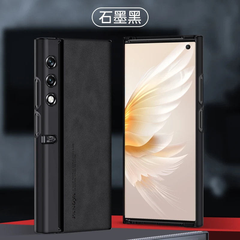 Luxurious Leather Folding Phone Case with Stand & Shockproof Bumper