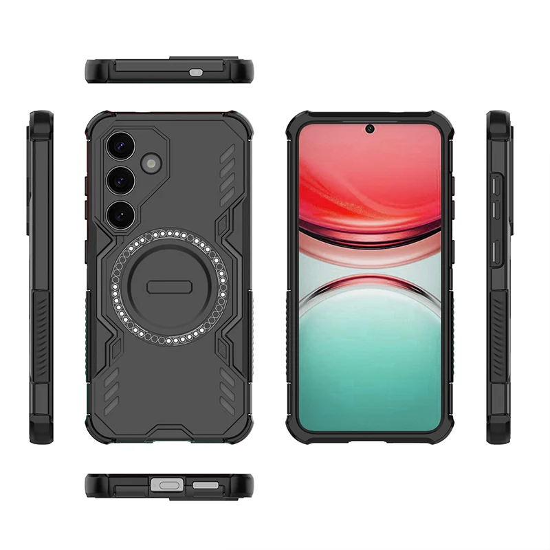 Enhanced Magnetic Shockproof Armor Phone Case with Heat Dissipation Technology