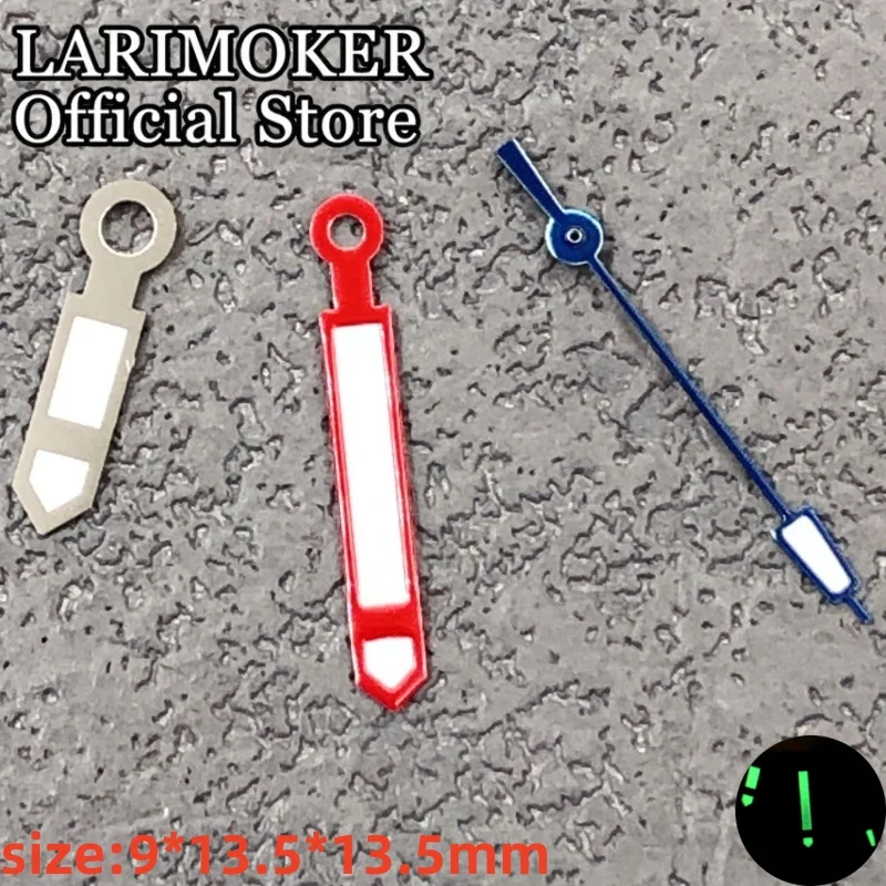 LARIMOKER 9 mm * 13,5 mm * 13,5 mm Uhrzeiger mit grün leuchtender Passform für Mingzhu2813 Miyota8215 Automatikwerk Uhrenzubehör – Detail 7