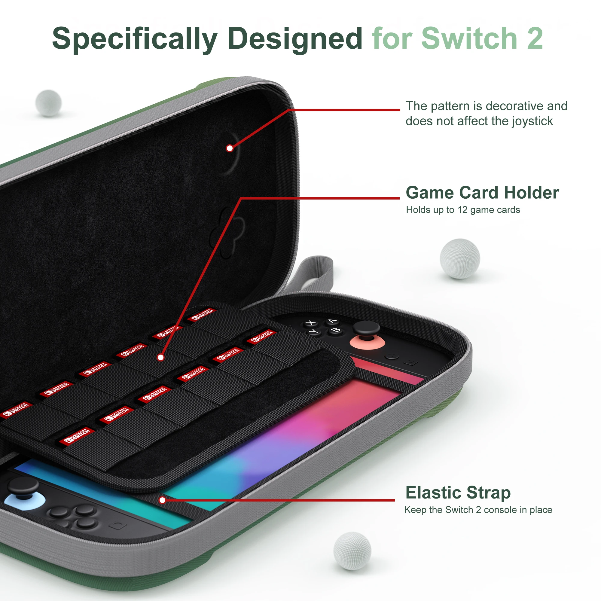 닌텐도 스위치 2 게임 콘솔용 휴대용 케이스 충격 방지 방수 나일론 보관 케이스 야외 여행 가방