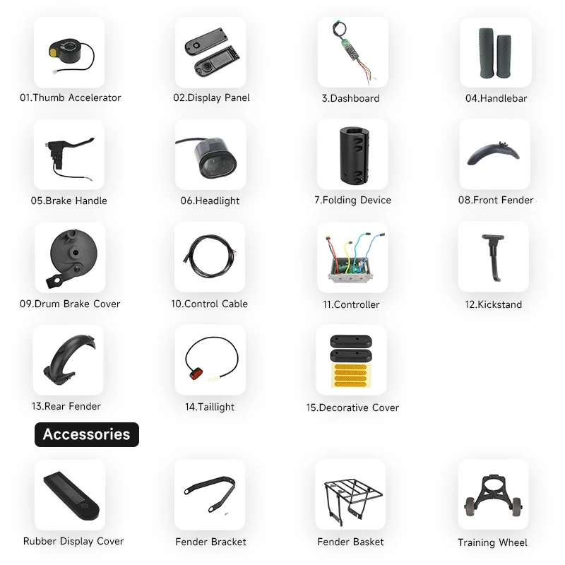 Electric Scooter Spare Parts Max G30 Scooter Parts G30 Various Repair Spare Parts For Ninebot Max Scooter Replacement Aceesoories