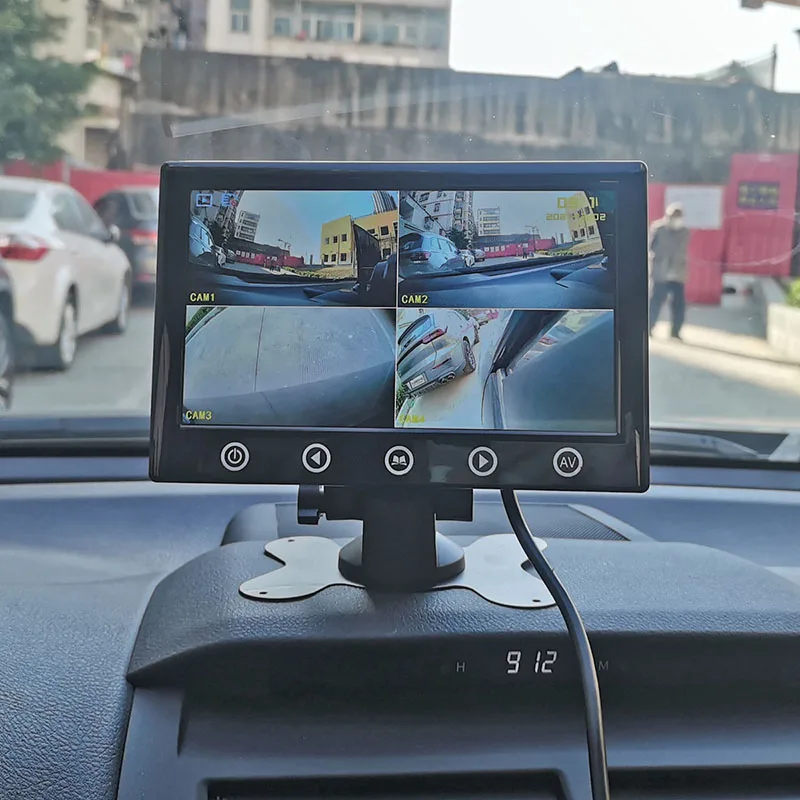 DIYKIT 7inch AHD IPS Split QUAD Car HD Monitor 1920*1080 AHD Night Vision Rear View Camera Waterproof with Video Recording