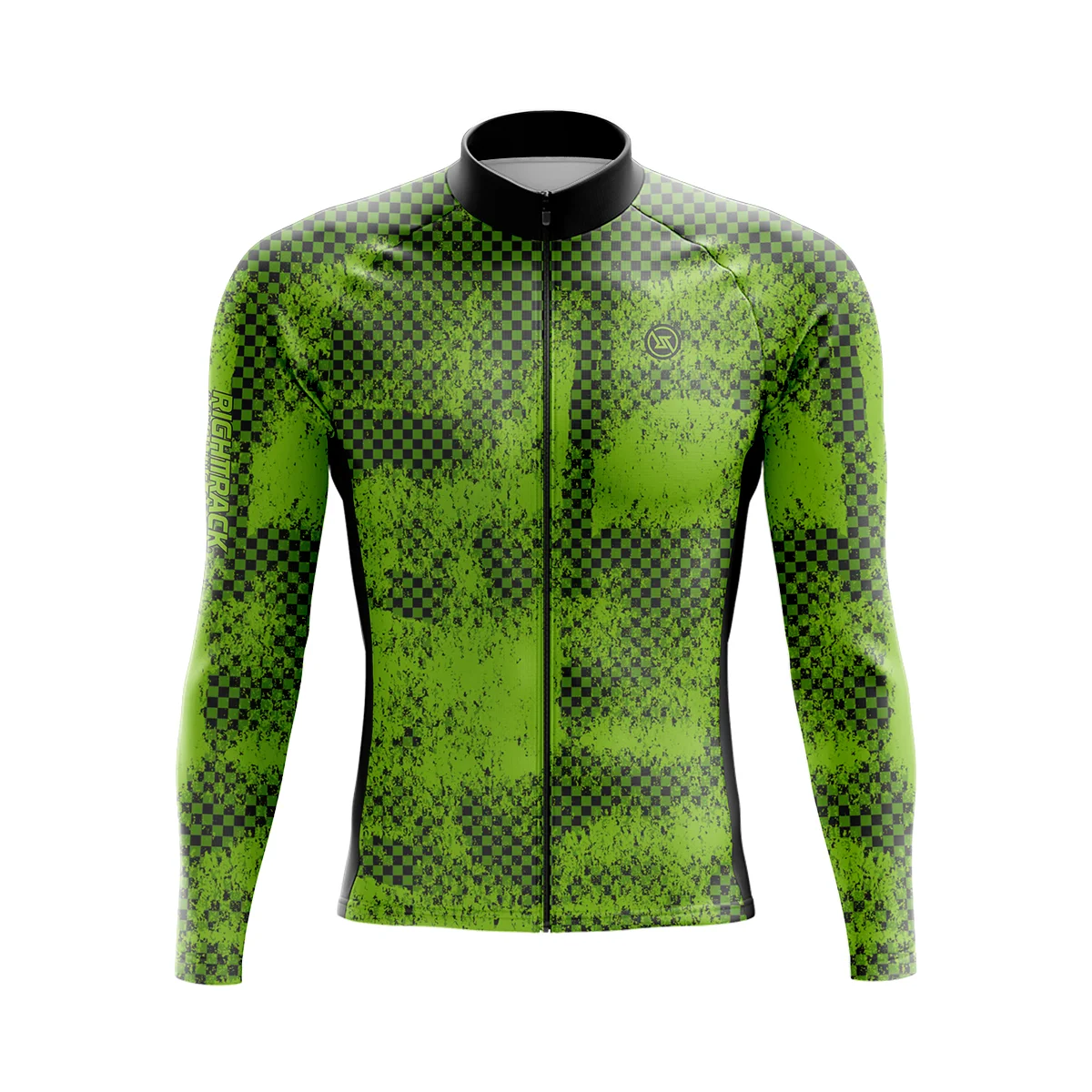 thumbnail image 1 of Maillot de ciclismo de invierno de manga larga para hombre, ropa de ciclismo de camuflaje, ropa térmica de malla/polar para primavera y otoño RIGHTTRACK, ropa para bicicleta de montaña, 1 of 5