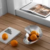 Luxury Stainless Steel Fruit Bowl Mirror Tray Decorative Tray Designer Plate for Home Decoration Table 5
