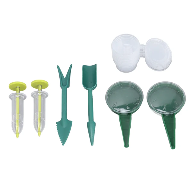 Műanyag Mini Vetőmag Adagoló -Vetőmag -Forgalmazó Sárgarépa Saláta Füves Spenót Vetőgép Ültetvényes Szett - Image 4