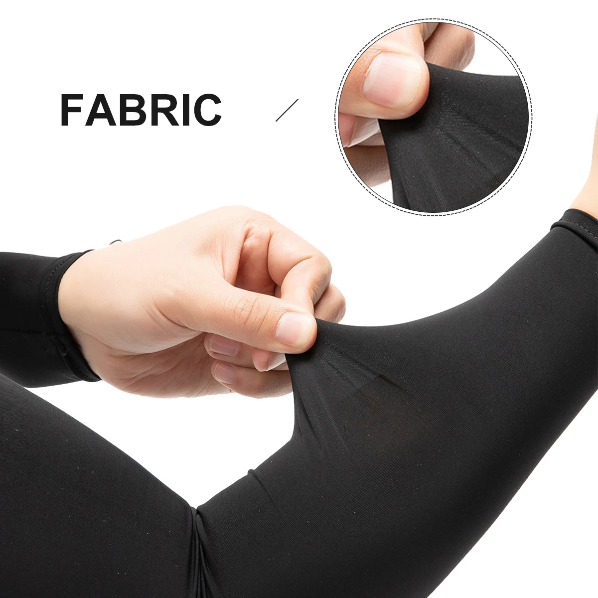 A pair of Outdoor Sports Ice Silk Sun Protection Fitness Cycling Quick-drying Breathable Ice Sleeves for Cycling and Fishing