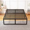 18 Inch Queen Bed Frame, No Box Spring Needed, Heavy Duty Metal Platform Queen Size Bed Frame 1