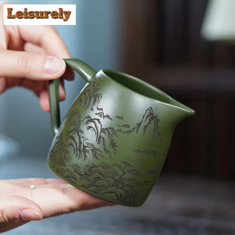 270ml Yixing Zisha Tea Pitcher Tea Divider Serving Cup Cha Hai Dispenser Household Justice Cup Fair Mug Tea Items Accessories