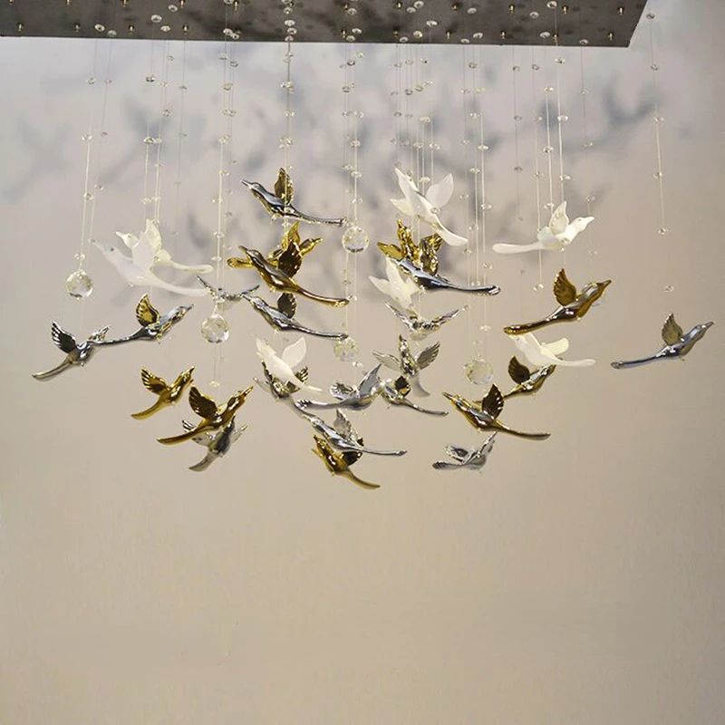 Creative bird ceiling hanging decoration aerial ornaments