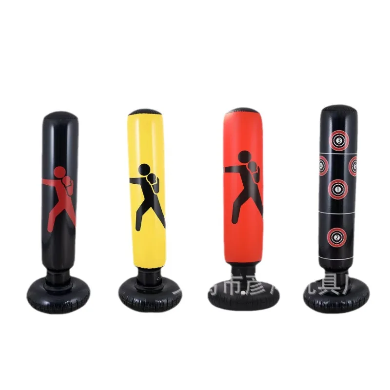 Adult Thickened Pu Fitness Inflatable Boxing Pillar Home Exercise Stress Relief Water Bag Non-Inverted Monkey Hand Gloves