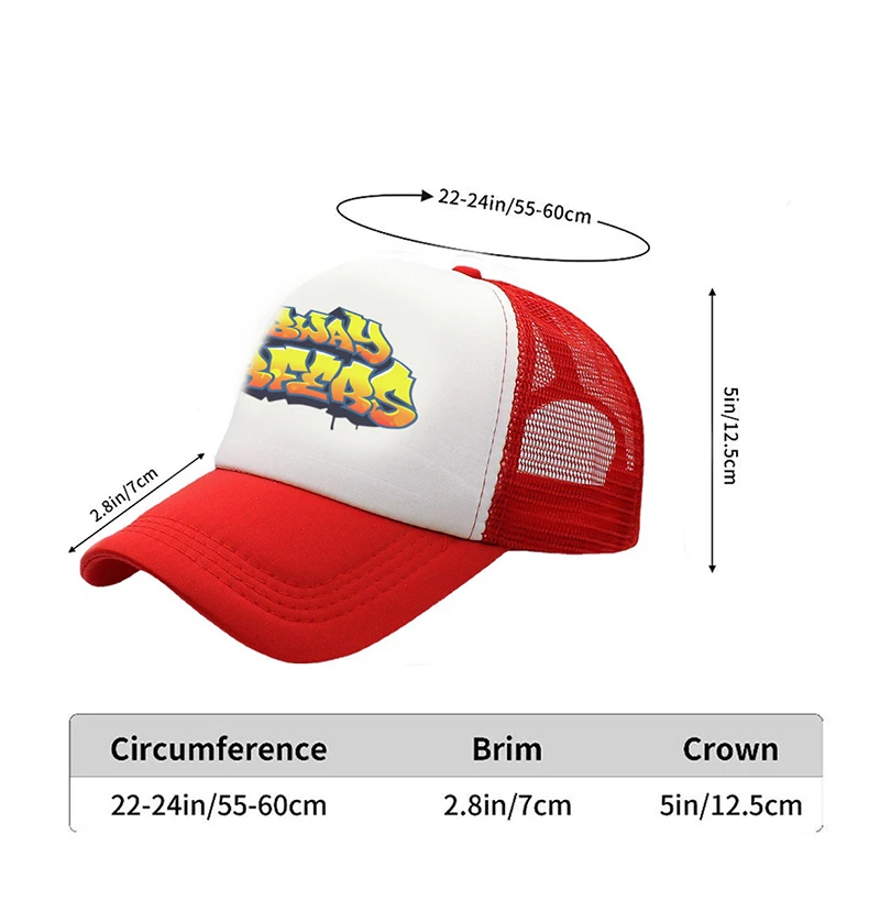 Subway Surfers Logo Trucker Cap Unisex Videospiel Hüte Sonnenhüte Golf Hüte verstellbare Polyester Mesh Baseball Cap Sommer – Detail 2