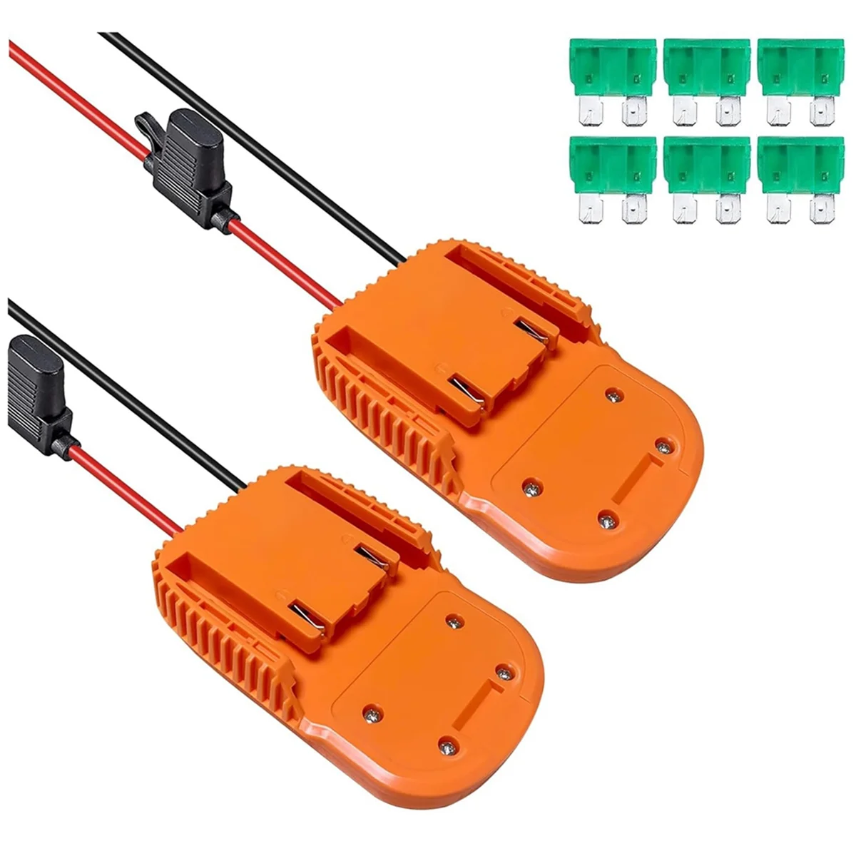 

2PCS Power Wheels Adapter for Ridgid AEG 18V Hyper Battery Dock Power Connector for DIY Rc Toy Car Truck A