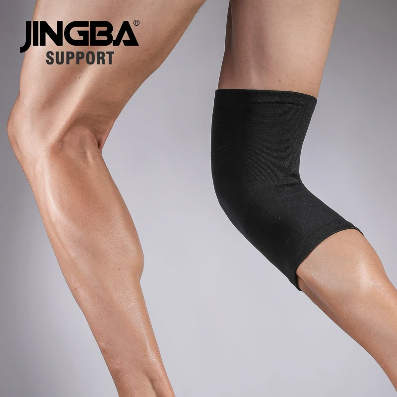 JINGBA-Rodillera elástica de nailon para deportes al aire libre, rodilleras de baloncesto, Protector de seguridad, 1 pieza