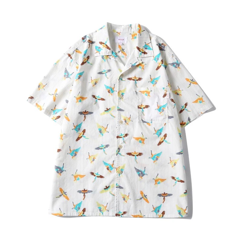 

Vintage Indian Thunderbird Cuban collar Hawaiian short-sleeved shirt