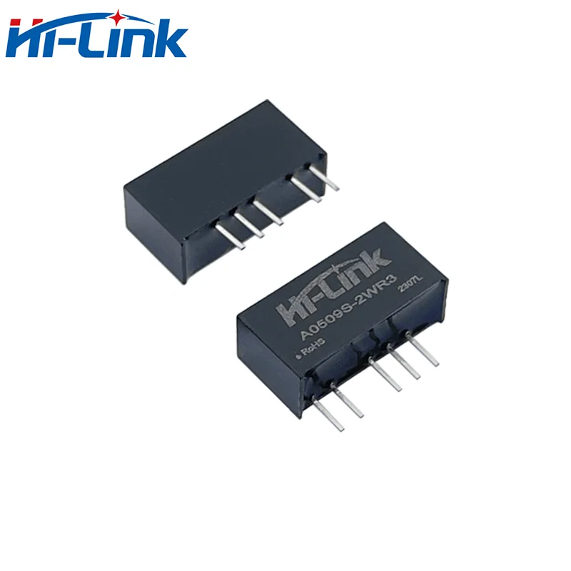 Hi-Link A0505S-2WR3 A0512S-2WR3 모듈 전원 컨버터, 이중 출력 절연 전원 공급 장치, 5V-3.3V, 5V, 9V, 12V, 5V, 2W, 50 개