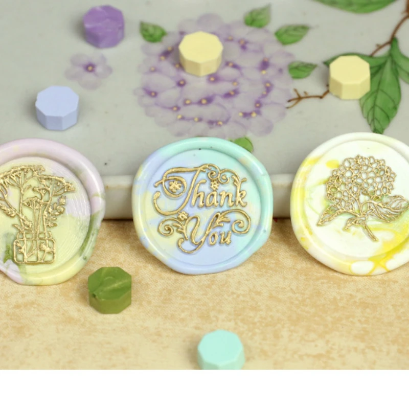 500g Light-colored Paint Wax Octagonal Wax Grain Seal Wedding Birthday Party Invitation Envelope Sealing sealing wax beads sealing wax beans wax seal beads wax seal sticks sealing wax stamp