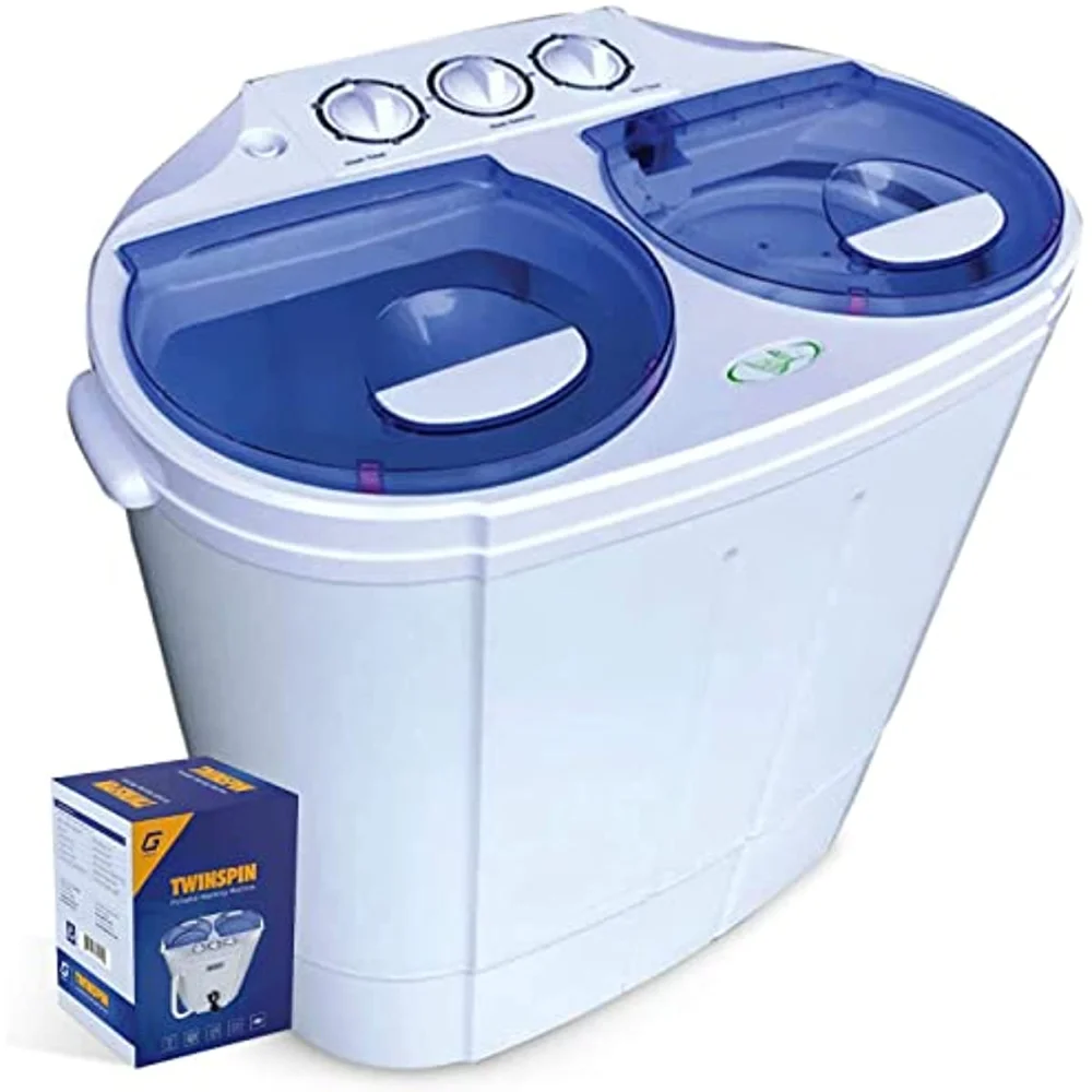 Costway Portable Mini Compact Twin Tub Washing Machine, 57 OFF