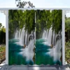 1 pc, Landscape Forest Printed Waterproof Outdoor Curtains for SunProtection and Decoration in Living Room, Bedroom, andKitchen 2