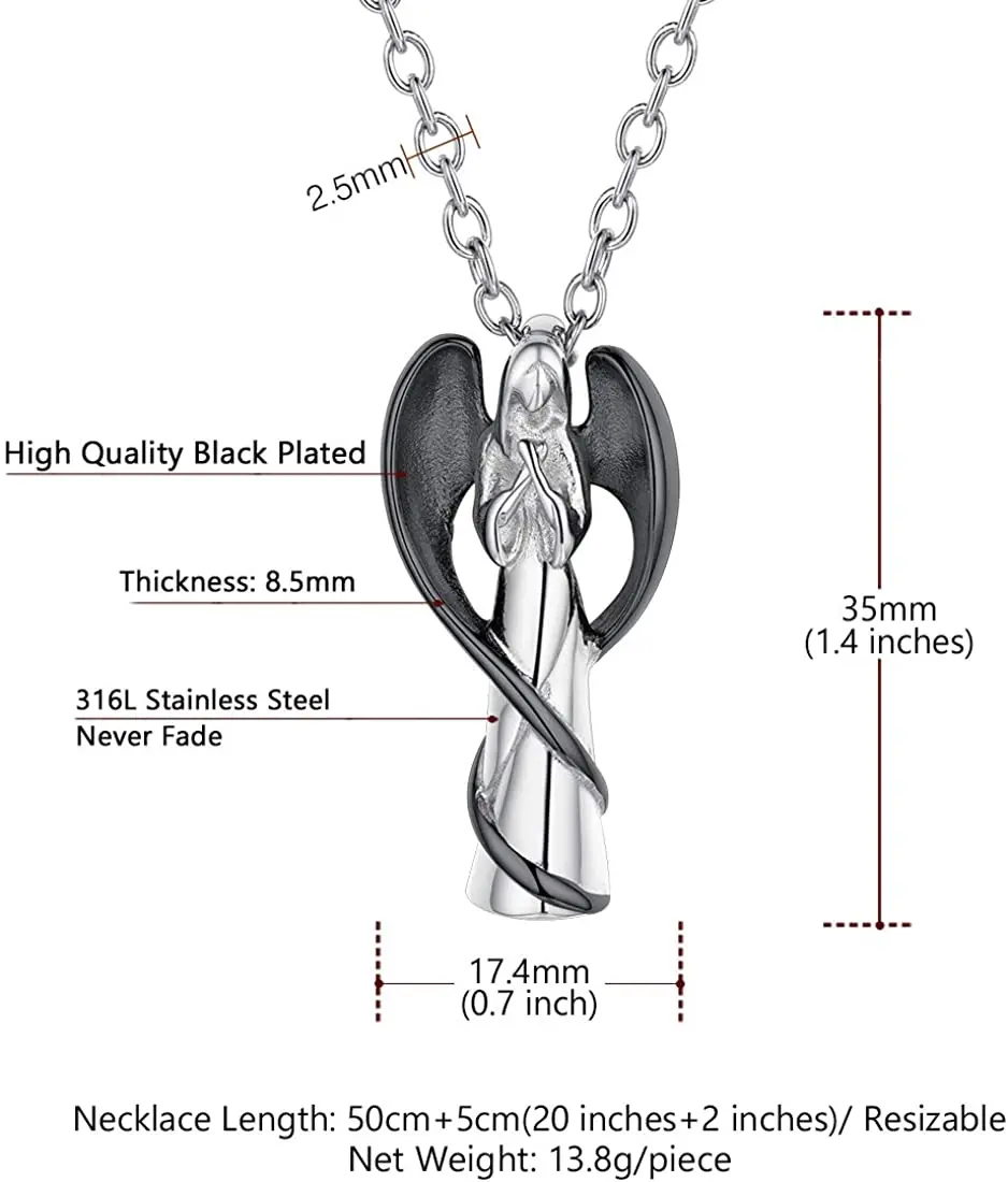 EUDORA Sterling Silver Memorial Cremation Urn Necklace for Ashes, Heart  Shape with Holy Cross Keepsake Jewelry for Women Man, 20 inches Chain |  Amazon.com