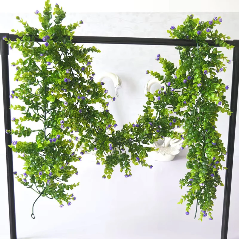Artificial Rose Vine Bouquet - 80cm Decorative Hanging Rattan Accent for Home and Wedding Decor