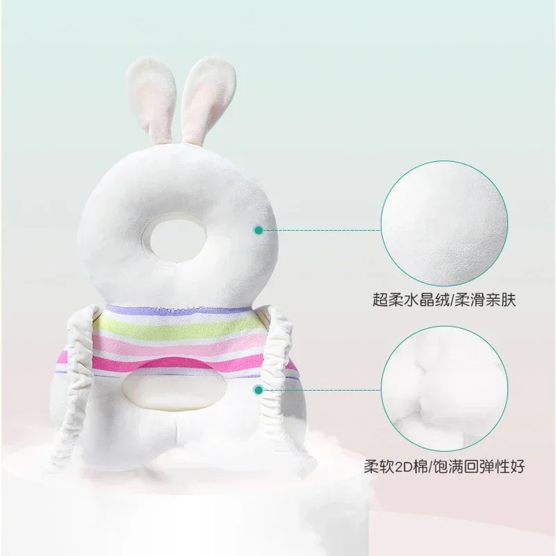 Newborn Headrest Security Pillows Backpack Toddler Baby Head Fall Protection Pad Cushion Cartoon Soft Security Pillows Backpack