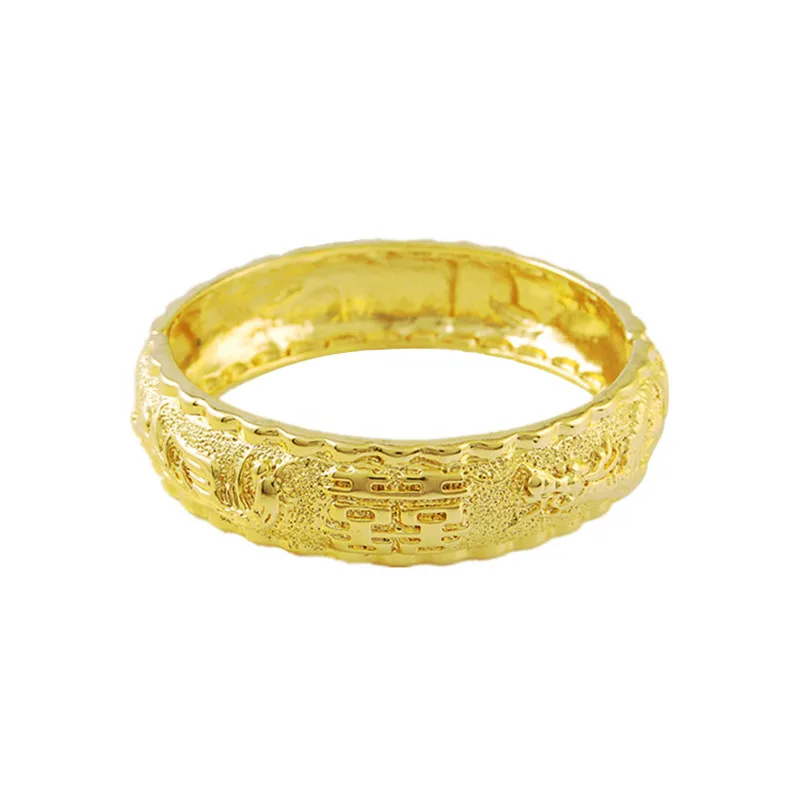 24K Real Gold Bracelet Hi Word Gold Bracelet Plating for Women's Wedding Jewelry Gifts