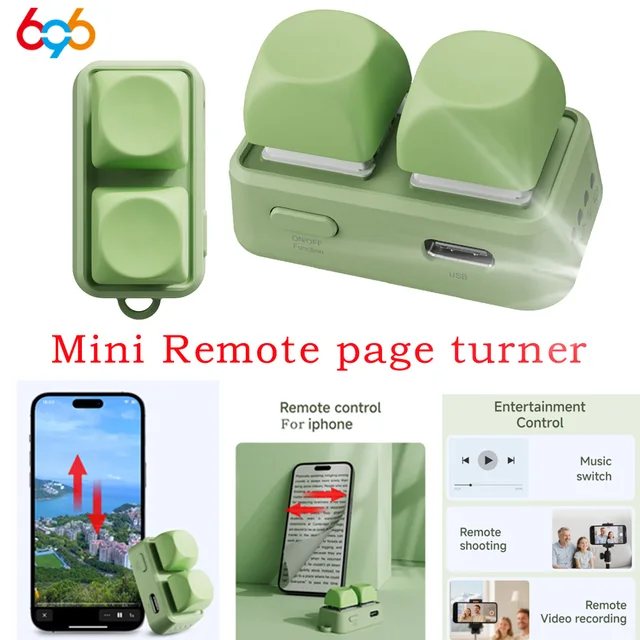 Newest Lightweight Wireless Blue Tooth Remote Control Keypad Dual Button Page Turner For Kobo E-Book Readers Lazy Artifact