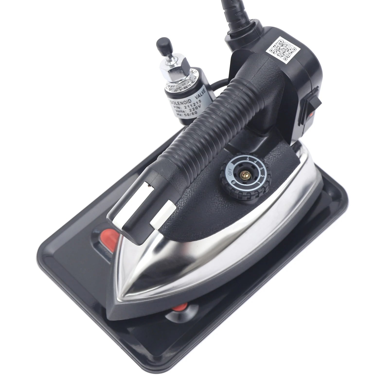 1200W Industrial Electric Steam Iron with 0.79 Gallon Water Tank Adjustable Temperature 140~428℉ with Scald-prevention Plate 4