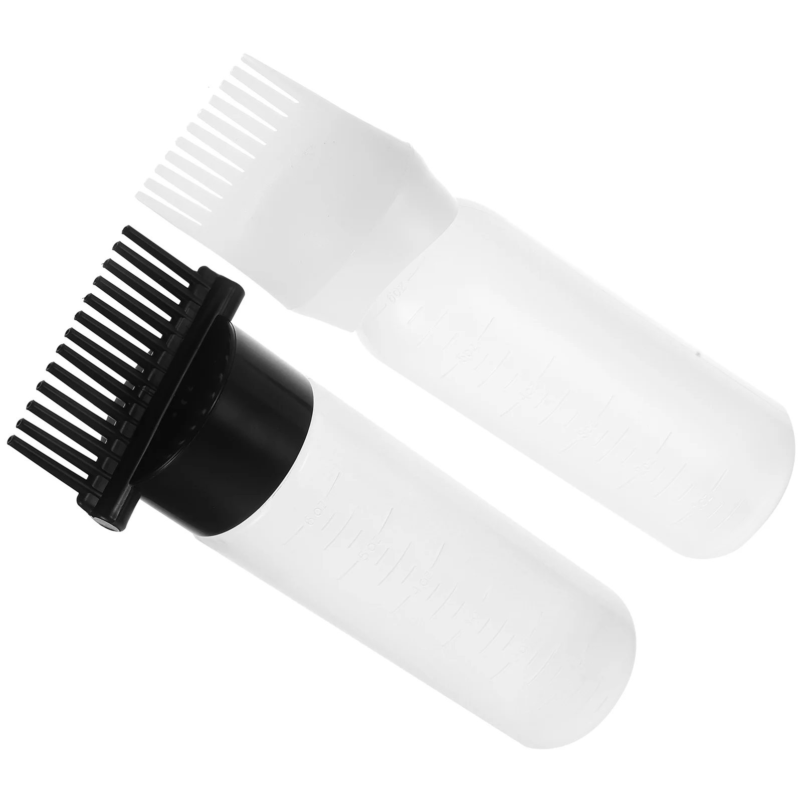 

2 Pcs Hair Dye Bottle Root Comb Applicator Oil Day Shampoo Coloring Tools Dispenser